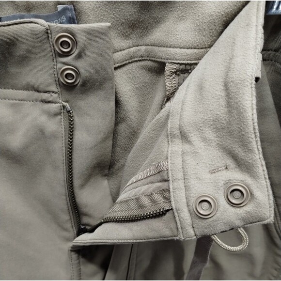 RCG  Cargo Pants Women's 10 Khaki Wide Zip Leg Stretch Utility Chore - Picture 3 of 12